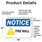 Signmission Fire Wall OSHA Notice Sign, Vinyl Decal, 18in W x 12in L, 2PK OS-2PACK-NS-D-1218-L-15670 - alternate 6